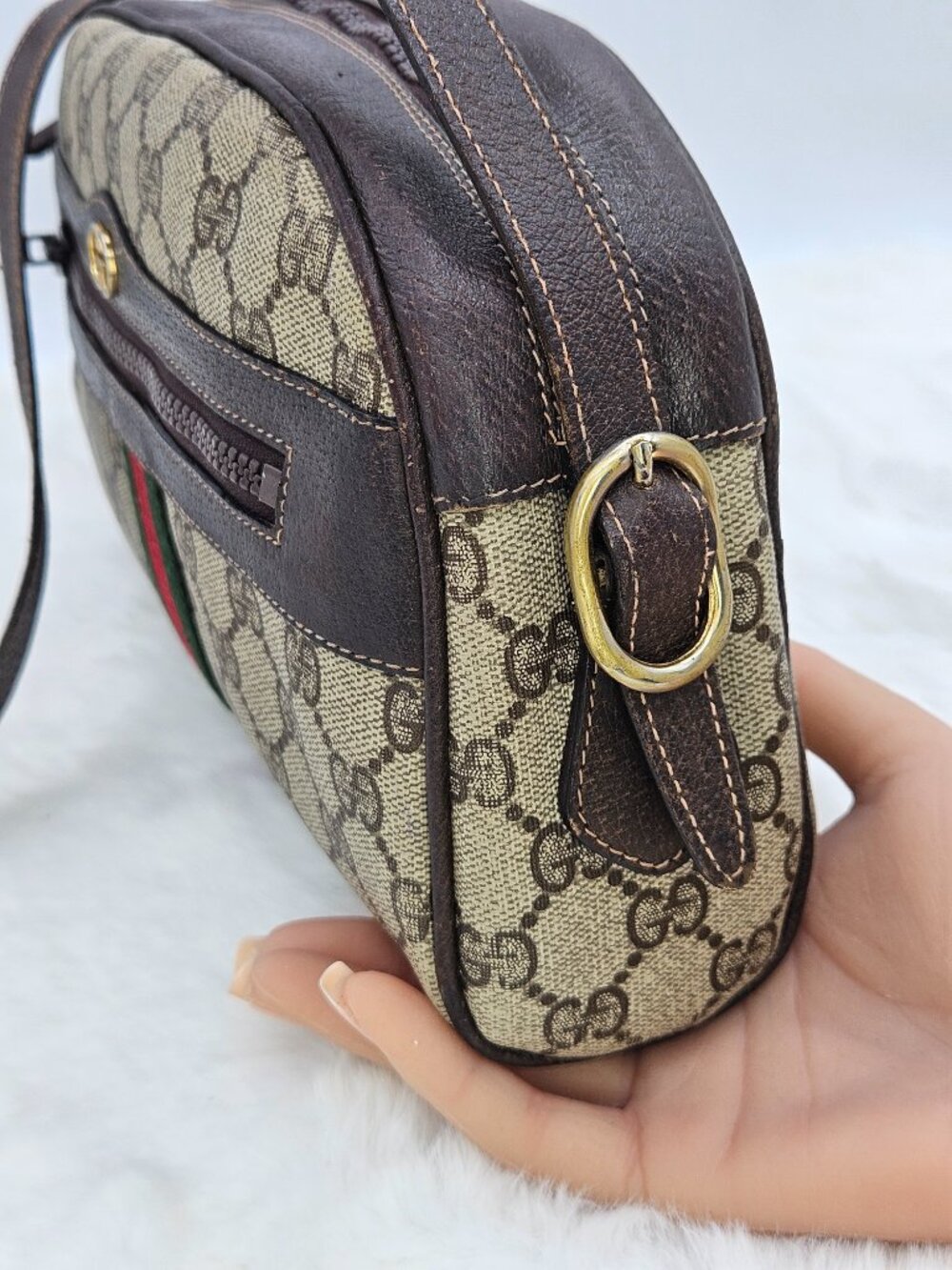 Gucci Supreme Web Sherry Line shoulder bag - Picture 6 of 17